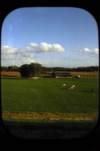 Germany countryside from a TGV window